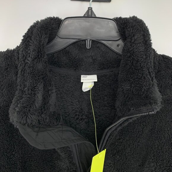 All In Motion Pullover Black 1/2 Zip High Pile Fleece NWT - Picture 4 of 9